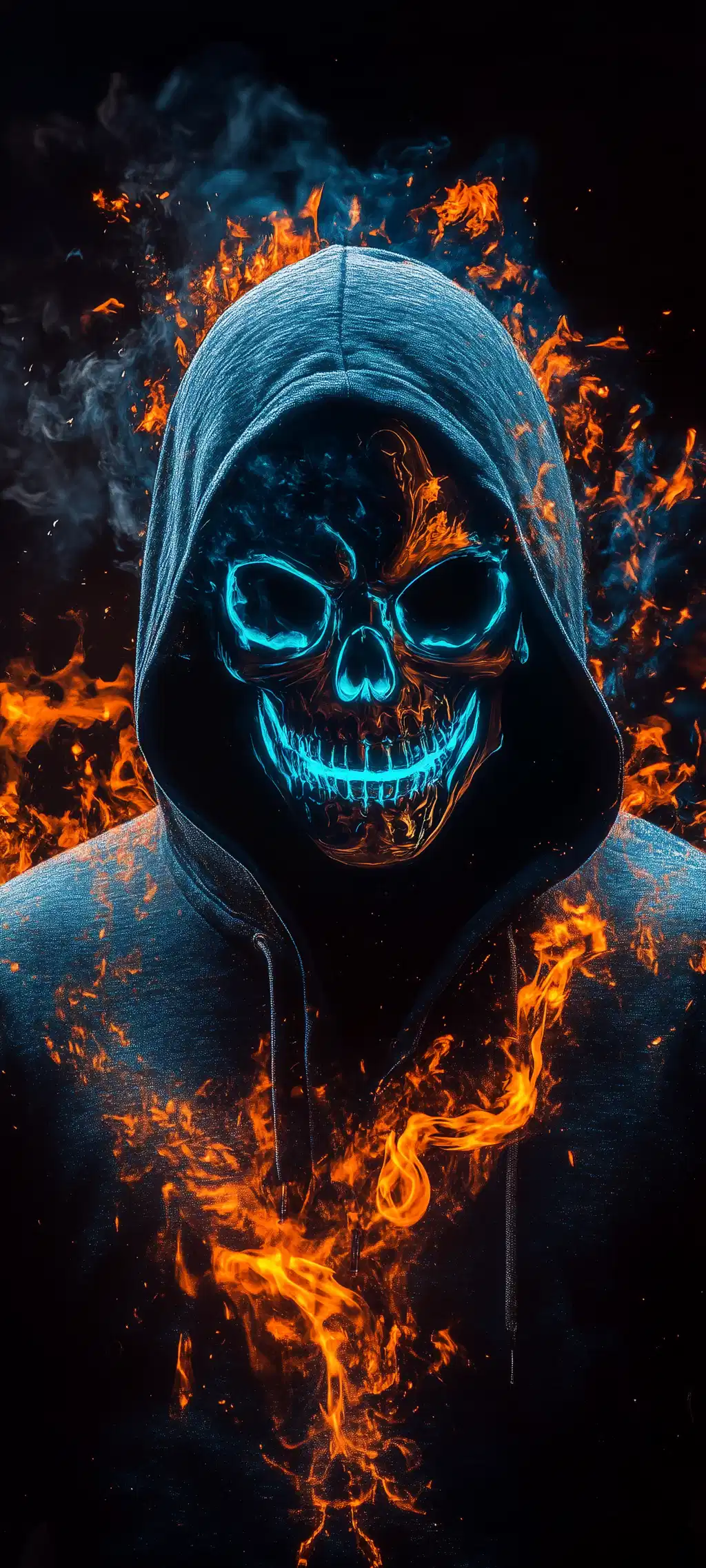 Fiery Grim Reaper Wallpaper